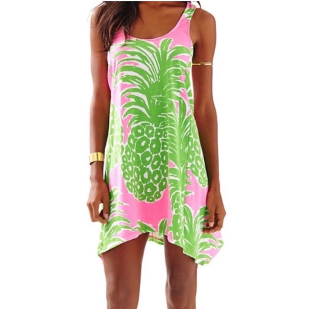 Euc Lilly Pulitzer Monterrey Dress Pink Pout Flamenco - L